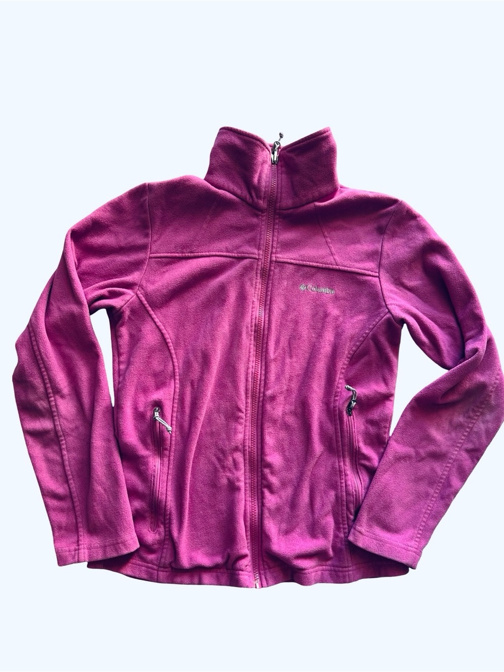 Columbia Women's Bright Magenta Full-Zip Fleece Jacket